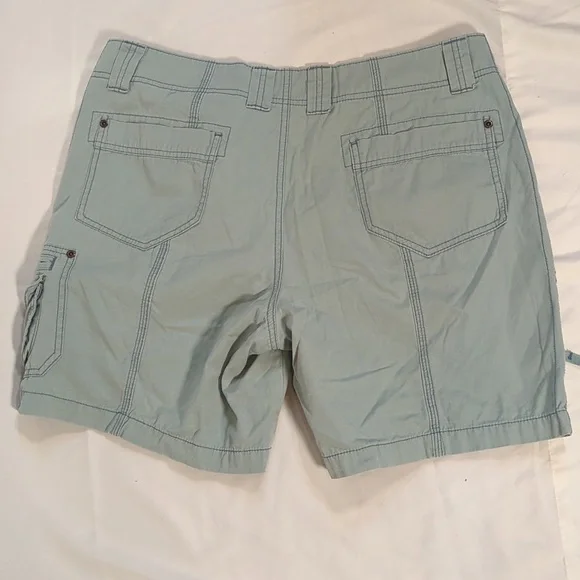 Eddie Bauer Sz 14P shorts green cargo shorts - Picture 7 of 10